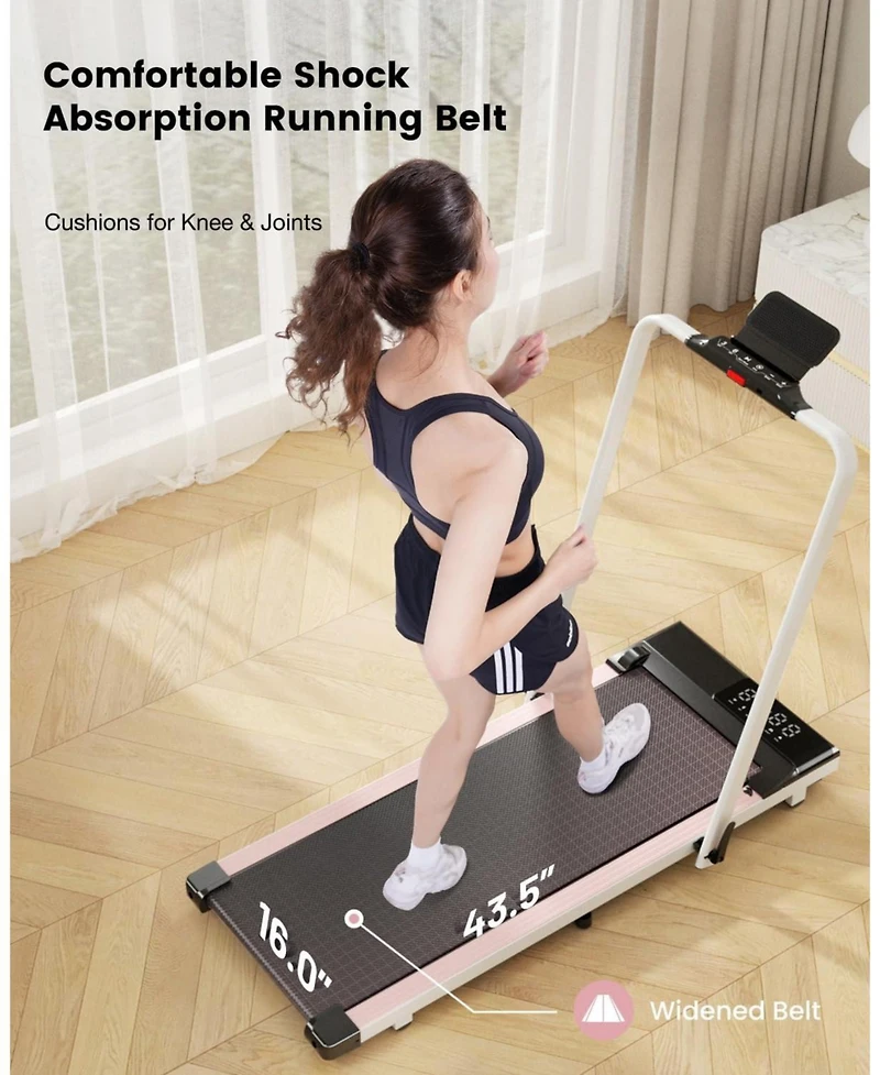 DeerRun 3 in 1 Walking Pad Treadmill, 300 Weight Capacity Foldable Treadmill