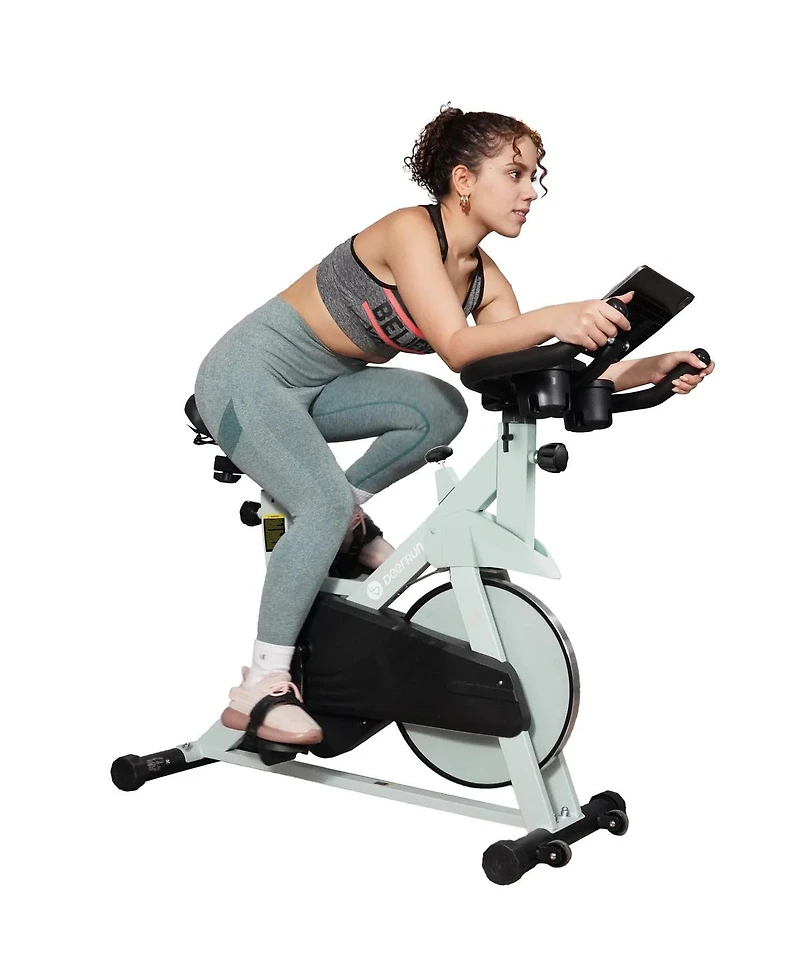 DeerRun Indoor Smart Stationary Cycling Bike with PitPat App, 1-32 Magnetic Resistance-Black