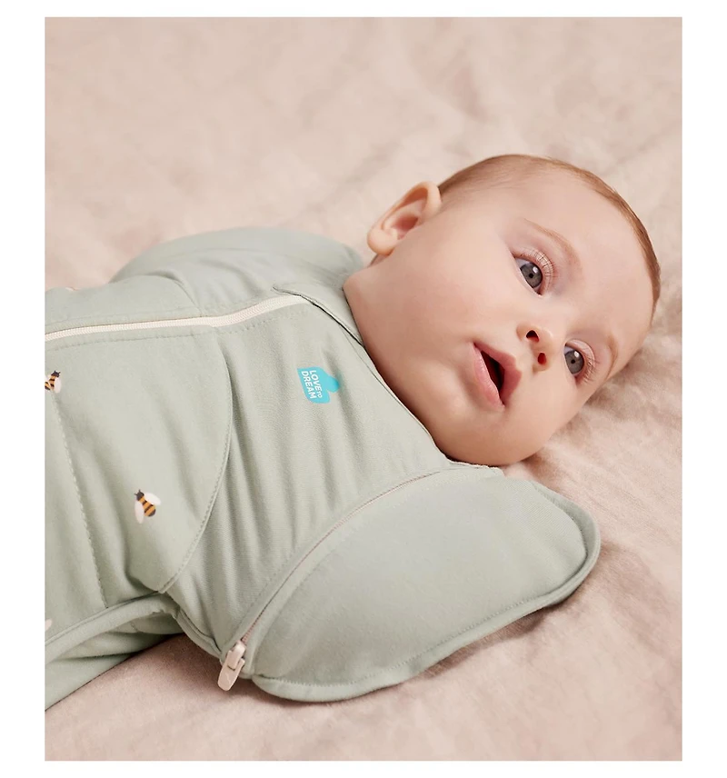 Love To Dream Baby Transition Bag Sleep Sack - Warm 2.5 Tog Olive Medium (13-19lbs)