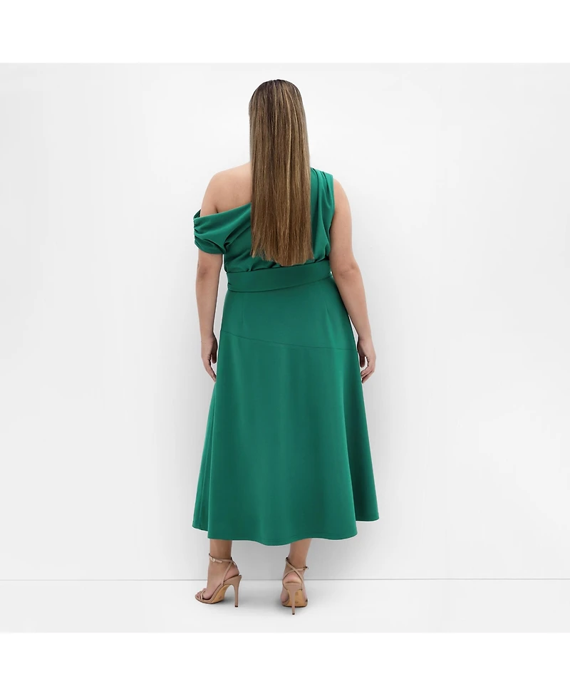 City Chic Women's Kate Off Shoulder Midi Dress