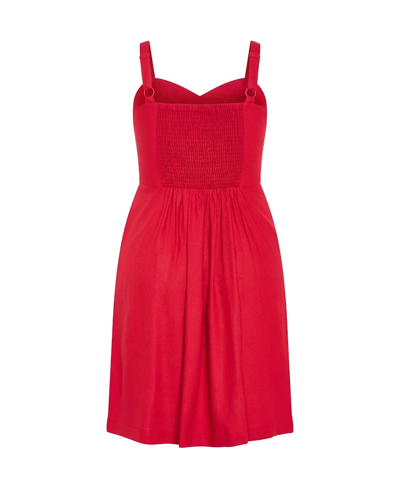 City Chic Women's Sweetly Tied Midi Dress