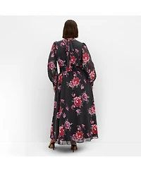 City Chic Women's Alexandra Print Maxi Dress
