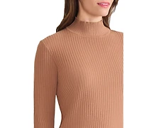 Jones New York Women's Sutton Ribbed Mock-Neck Long-Sleeve Sweater