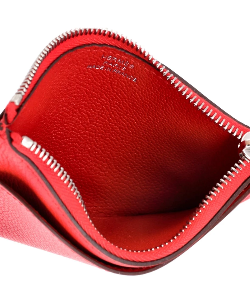 Pre-Owned Hermes Strap Card Holder Evercolor