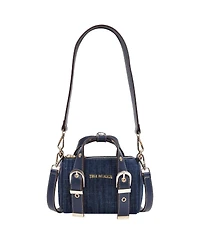 True Religion Denim Buckle Strap Mini Satchel