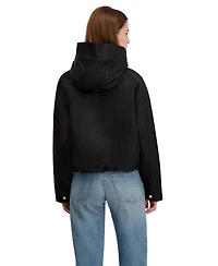 Laundry By Shelli Segal Women's Hooded Bomber Jacket