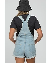 Pinkblush Maternity Light Blue Denim Short Overalls