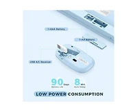 Wireless Keyboard And Mouse Combo - Usb & Type C 2-In-1 Receiver, Full Size Wireless Keyboard Mouse Combo, Compatible with Laptop, Desktop