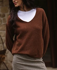 French Connection Women's Vhari Knit V-Neck Sweater