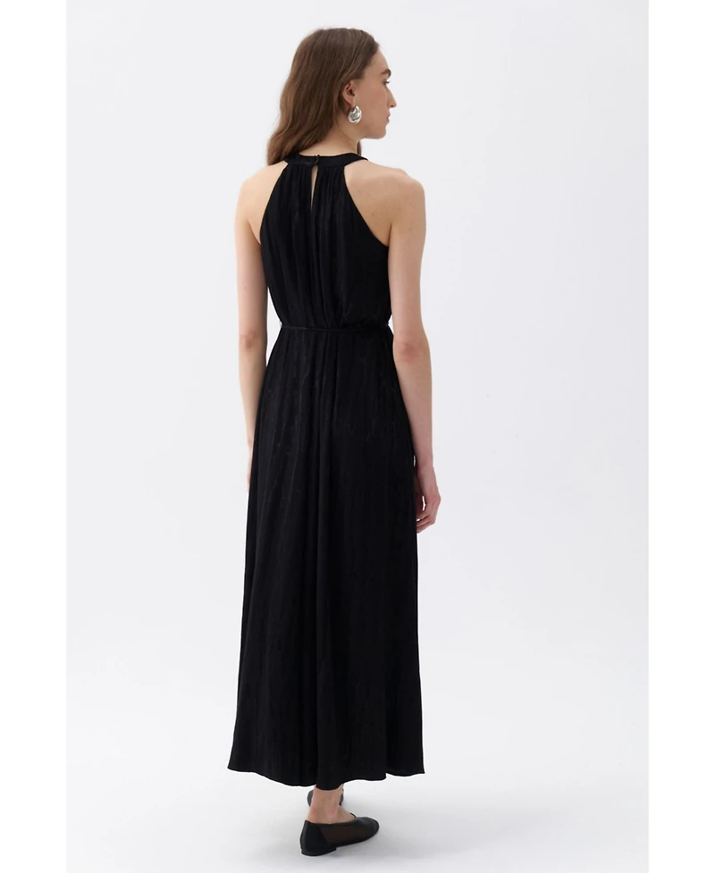 Nocturne Women's Maxi Dress with Halter Neck
