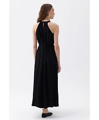 Nocturne Women's Maxi Dress with Halter Neck