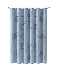 Peri Home Retro Scroll Shower Curtain, 72" x 72"