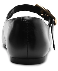 Arezzo Women's Elena Square Toe Ballet Shoes