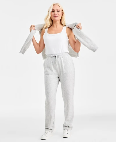Style & Co Women's Cozy Fleece Pants, Created for Macy's