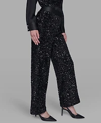 Karl Lagerfeld Paris Women's Sequin Detail Pants