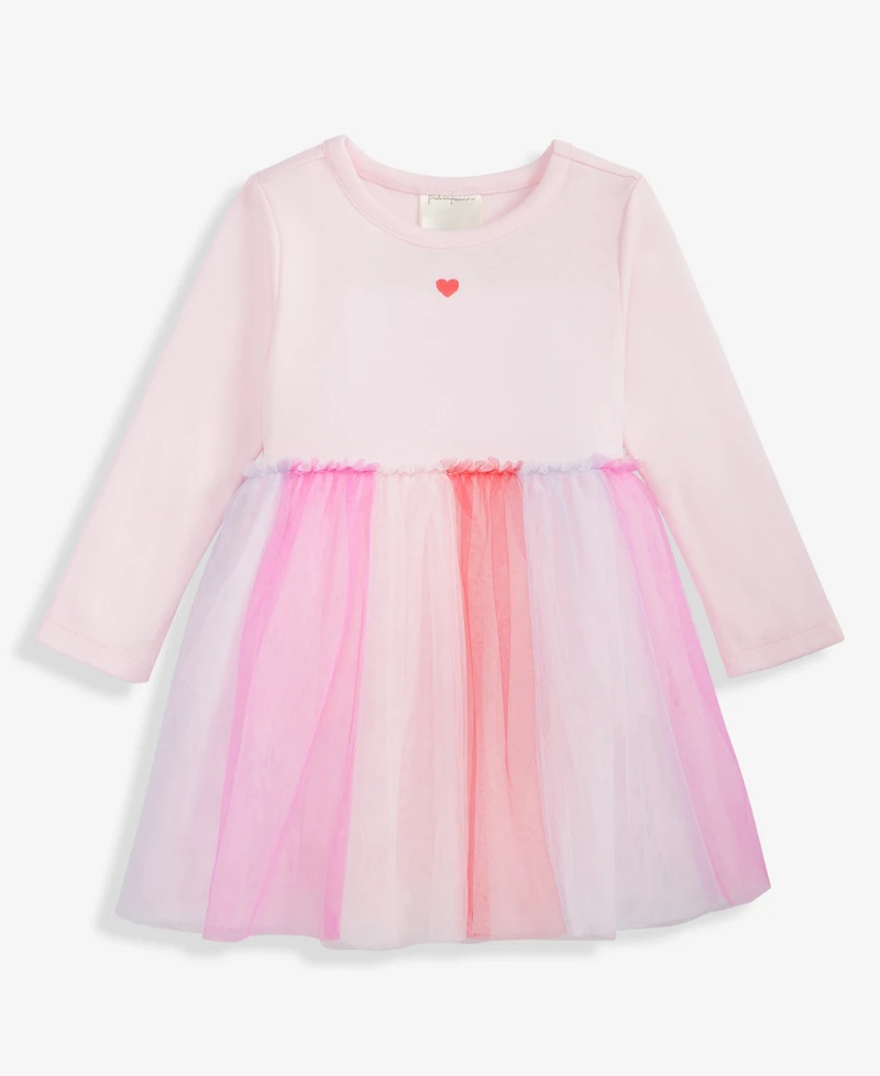 First Impressions Baby Girls Mini Heart Embroidery Tulle Dress, Macy's Exclusive