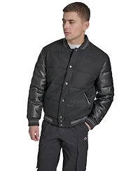 Champion Men's Wool Blend Quilted Puffer Jacket