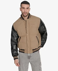 Champion Men's Wool Blend Quilted Puffer Jacket