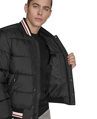 Champion Men's Quilted Varsity Puffer Jacket