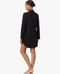 Lauren Ralph Women's Long Sleeve Notch Collar Sleepshirt