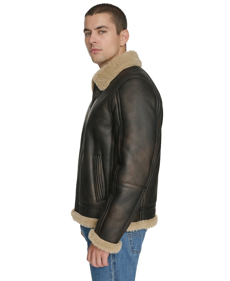 Levi's Men's Faux Shearling Aviator Jacket