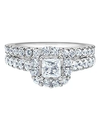 Macy's Certified Diamond Bridal Set Ring (2 ct. t.w.) in 14K White Gold
