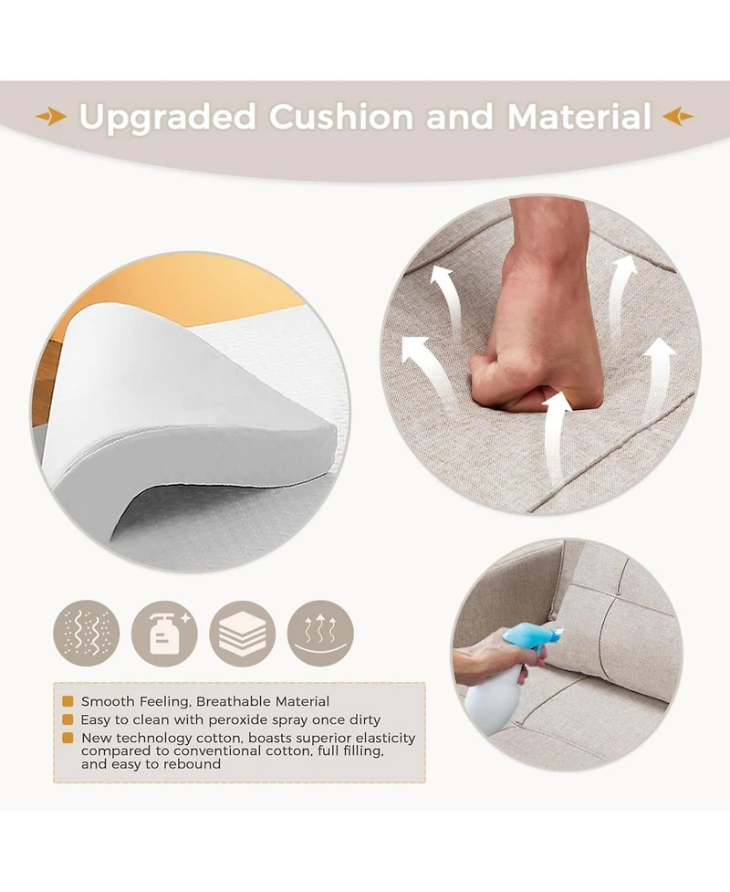 Aecojoy 31.5" Sleeper Chair, Convertible Chair Bed for Adults, 3-in-1 Pull Out Sofa Chair