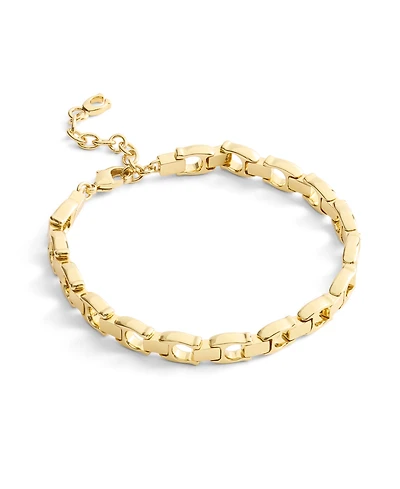 Coach Gold Beveled Signature C Link Bracelet