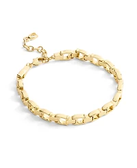 Coach Gold Beveled Signature C Link Bracelet