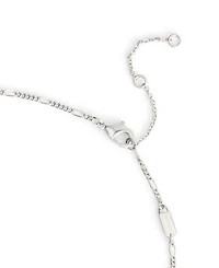 Coach Two-Tone Signature Signet Rondelle Pendant Necklace