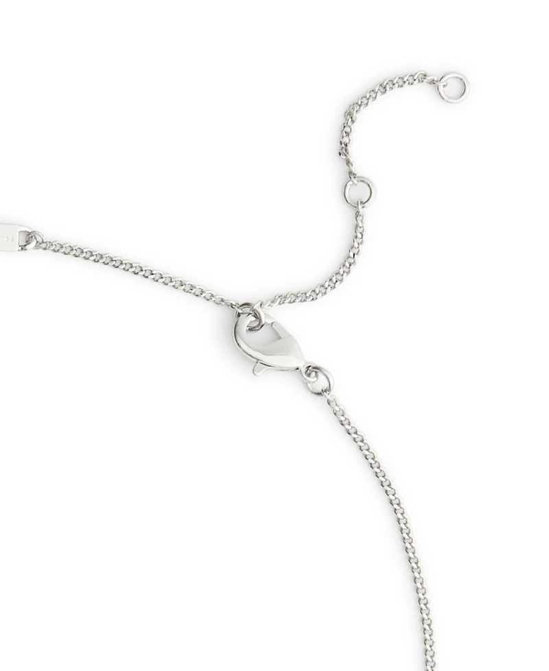 Coach Two-Tone Signature Hangtag Pendant Necklace