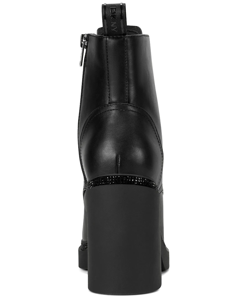 Dkny Women's Zippered Platform Heel Shoes