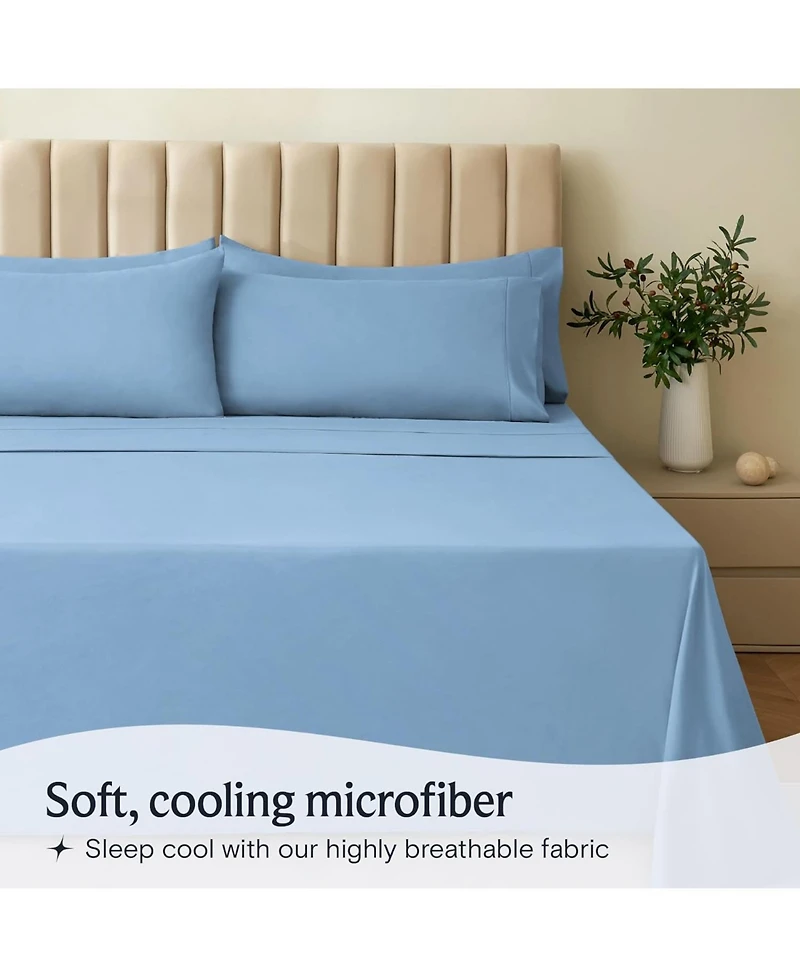 3PC Silky Soft Cooling Deep Pocket Performance Sheet Set