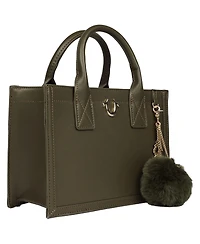 True Religion Pom Dangle Modern Tote