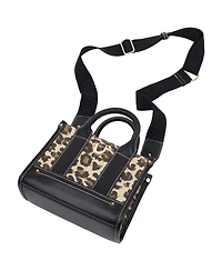 True Religion Leopard/Pu Mini Tote