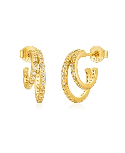 Hannah Crystal Mini Hoops