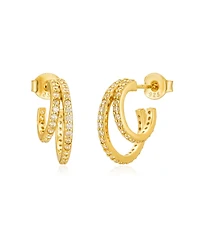 Hannah Crystal Mini Hoops