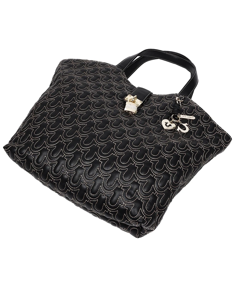 True Religion Horseshoe Quilt Charm Tote