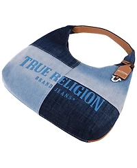 True Religion Patchwork Denim Hobo Bag