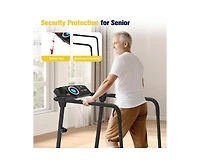 Redliro Walking Treadmill with Long Handrails 300lbs Capacity Recovery Fitness Exercise Machine for Seniors