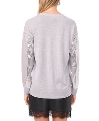 Vince Camuto Women's Sequin Long Sleeves Cardigan Sweater