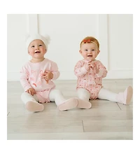 Sweet Wink Baby Girls Candy Cane Lane Christmas Long Sleeve Romper