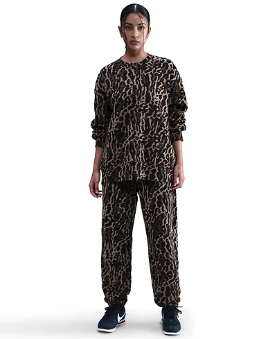 Nike Women's High-Waisted Oversized Printed Sweatpants