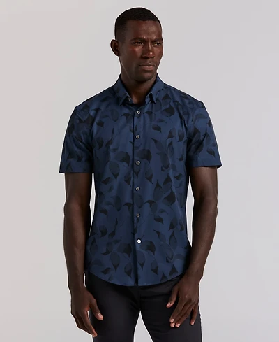 Perry Ellis Men's Slim Fit Short Sleeve Shirt
