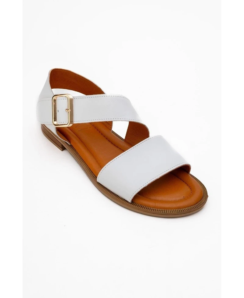 Forever & Always Shoes Majesty Leather Sandal (Women)