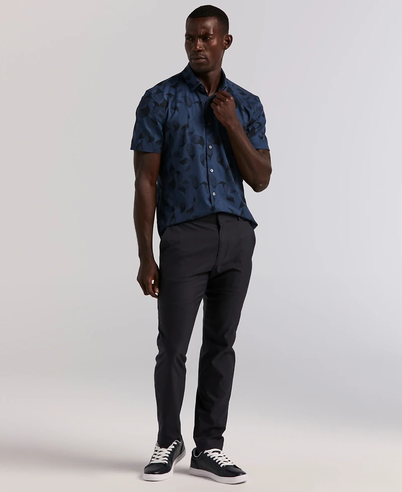 Perry Ellis Men's Slim Fit Short Sleeve Shirt
