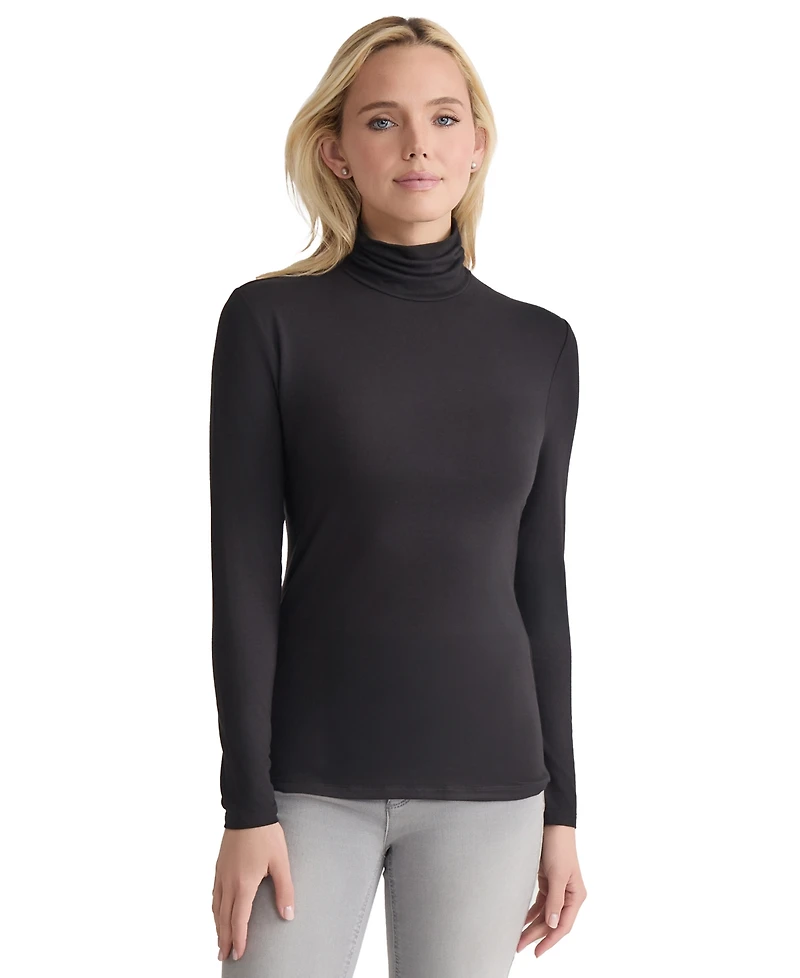 Jones New York Women's Long Sleeve Turtle Neck Top