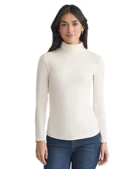Jones New York Women's Long Sleeve Turtle Neck Top