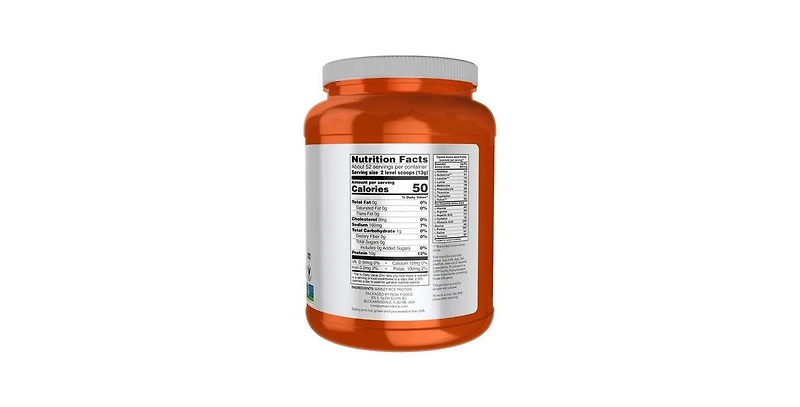 Now Foods Barley Rice Protein Powder Unflavored, 1.5 Lbs