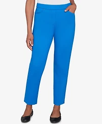 Alfred Dunner Petite Barcelona Stretch Ponte Knit Average Length Pants